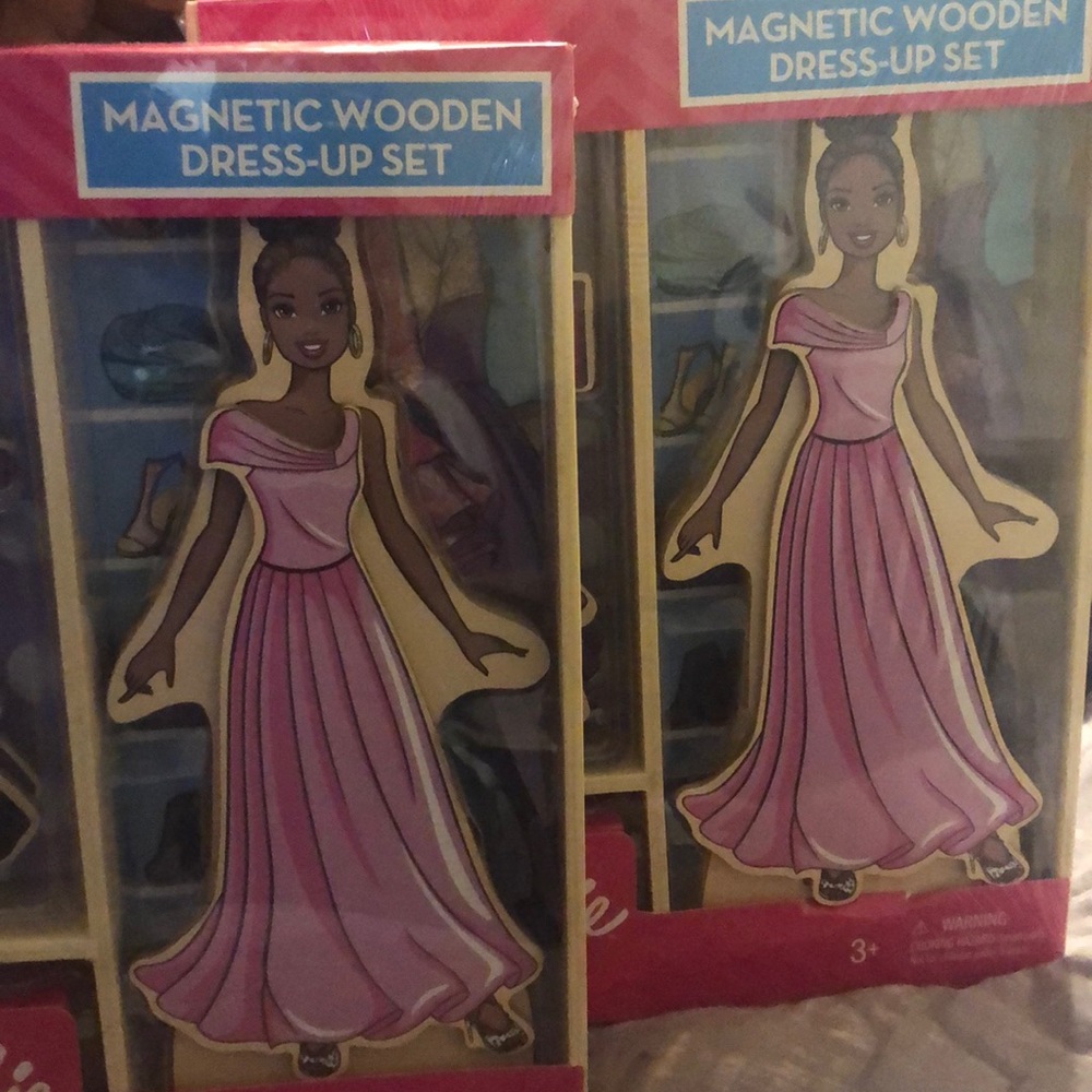 Barbie magnetic Wooden dress up sets